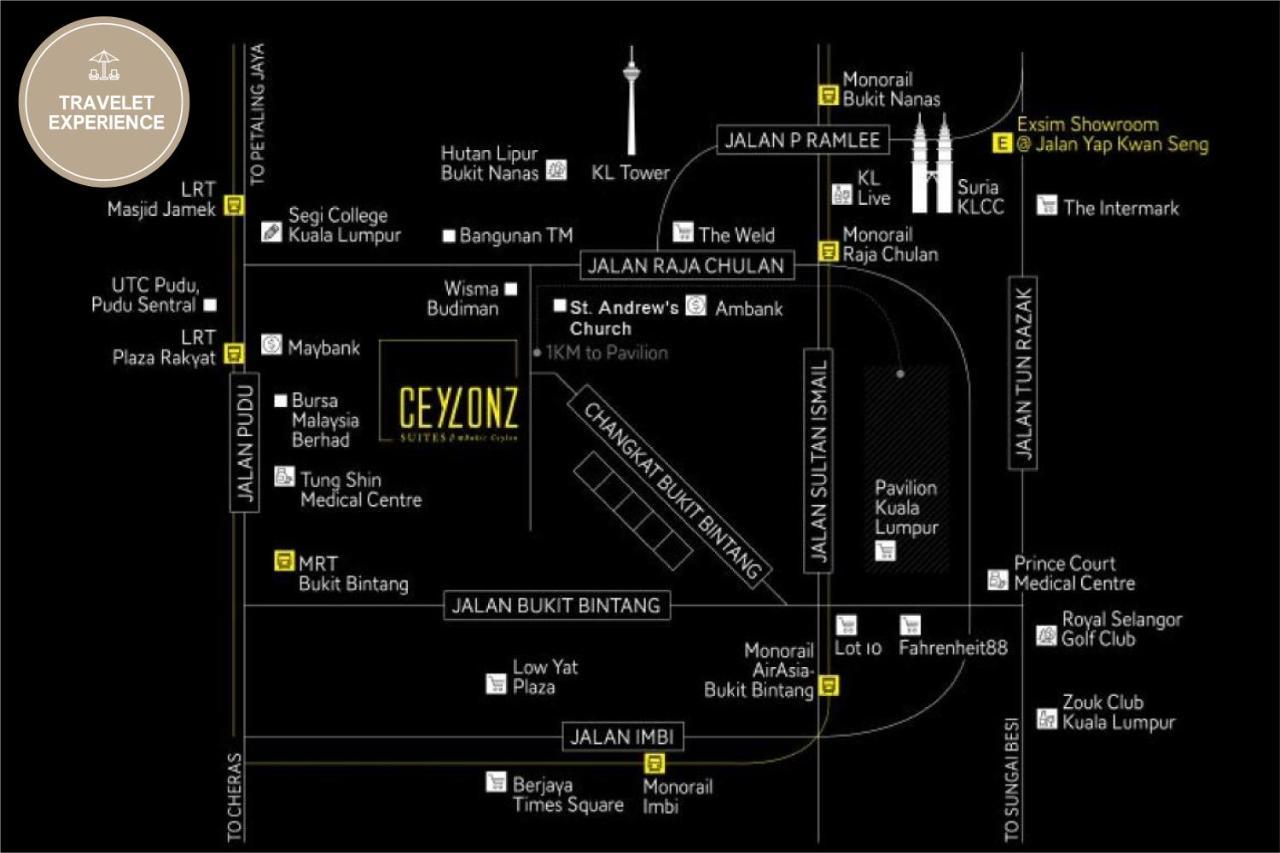 Ceylonz Suite Klcc, Travelet Kuala Lumpur Extérieur photo